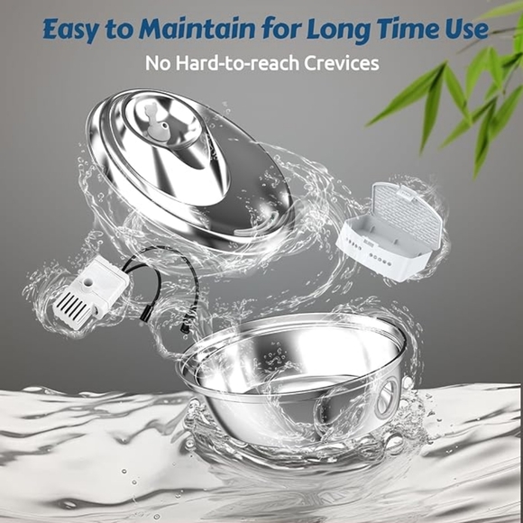 ORSDA Stainless Steel Pet Water Fountain, 100oz/3L Brand New! - Picture 4 of 6